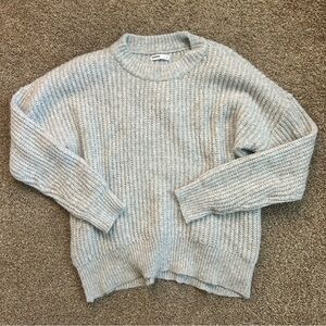 Light Gray Women's Crew Neck Sweater perfectly oversized and snuggly
